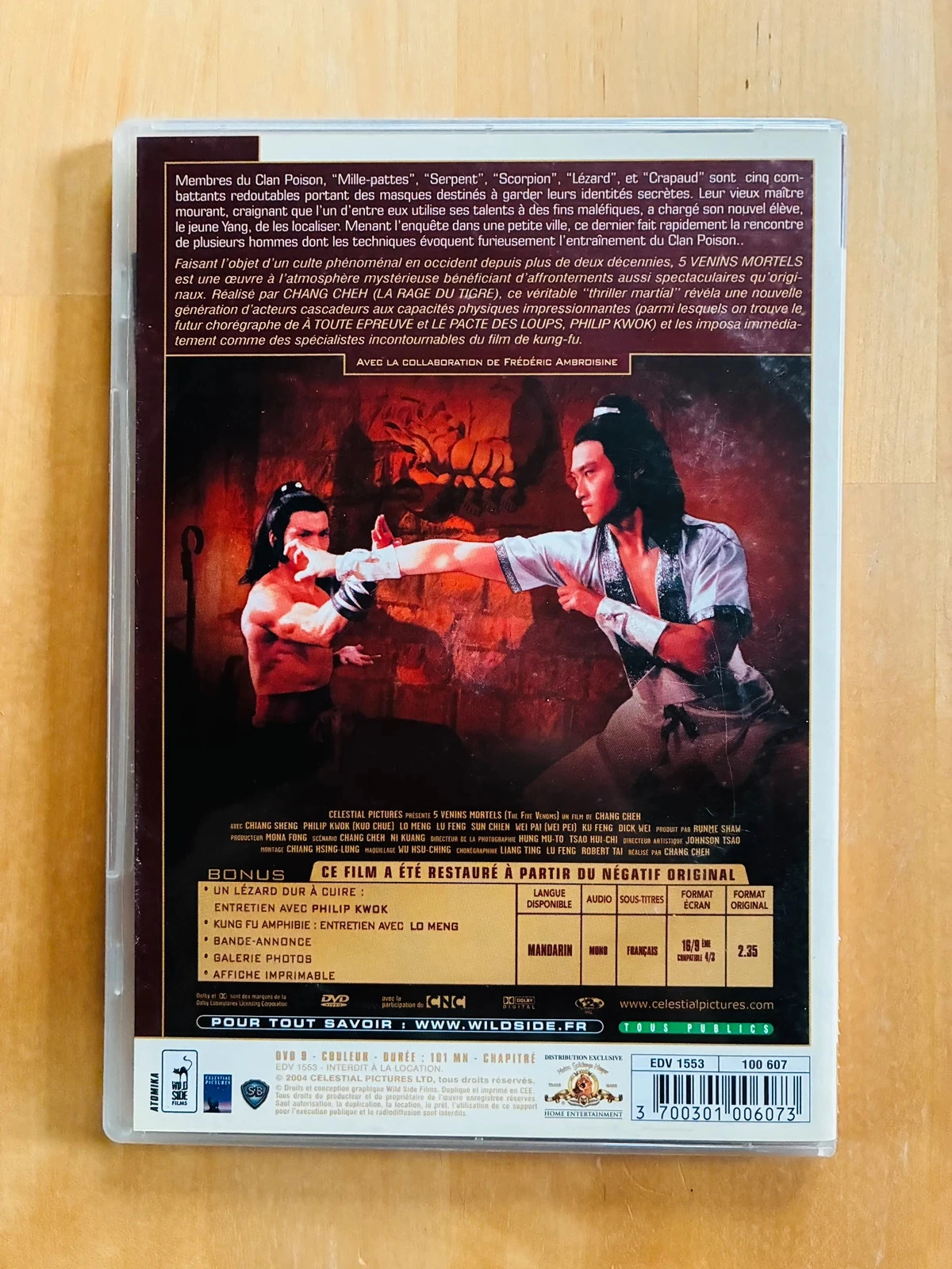 DVD estuche delgado 5 Venenos Mortales. – photo 3